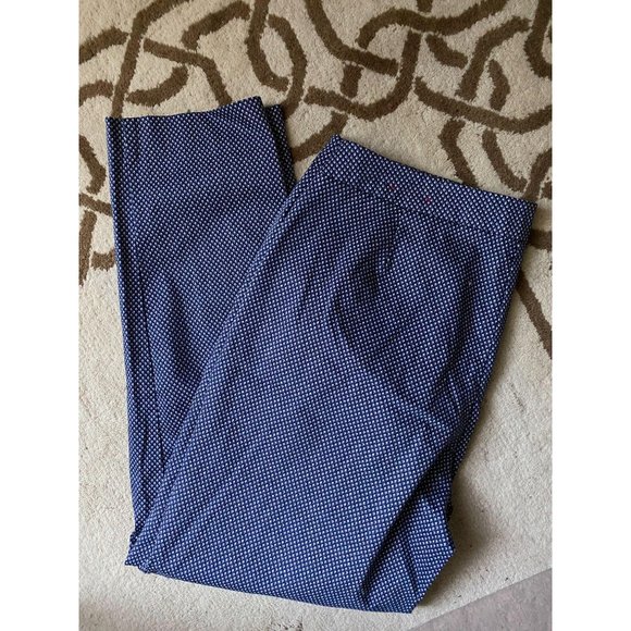 Essentials navy print pixie ankle pant size 10 - Picture 2 of 4
